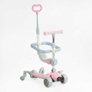 Самокат 5в1 "Skyper" J-36225 колеса PU 125х40мм зі світлом, музика та підсвічування платфор... 125х40