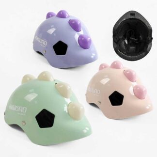 Шолом дитячий C 72587 3 кольори, зі світлом, захист, вентиляційні отвори, застібки, в пакеті, ВИД...