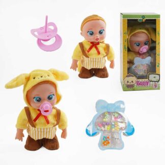 Пупс TK 2429 висота 30 см, музичний чип, рухається, пісня англійською мовою,пустишка, набір прикр...