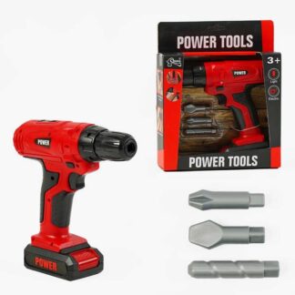 Шуруповерт T 1804 звук, підсвічування, 3 насадки, на батарейках, в коробці