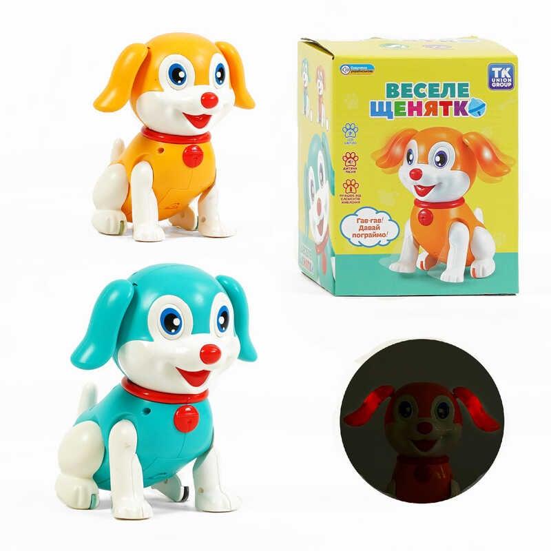 Щенятко ТК 10332 UK "TK Group", 2 види, ОЗВУЧУВАННЯ УКРАЇНСЬКОЮ МОВОЮ, підсвічування, пісня, рухо...