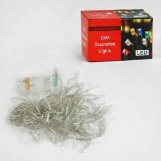 Гірлянда C 61480 штора, 120 лампочок, 4х0,6 м, на батарейках, біле світло, 2 режими, у коробці