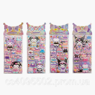 Наліпки C 69388 3-D наліпки, в пакеті, ВИДАЄТЬСЯ МІКС ВИДІВ