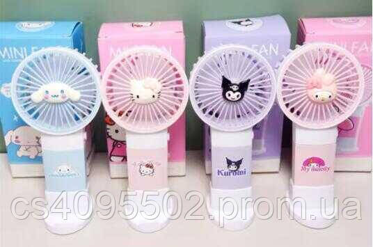 Вентилятор M 599 герой, від батарейок, підставка, в коробці, ВИДАЄТЬСЯ ТІЛЬКИ МІКС ВИДІВ
