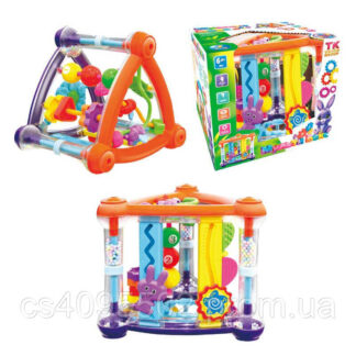 Мультибокс 45323 "TK Group", брязкальце, пальчиковий лабіринт, дзеркало, рахівниця, пальчикові іг...