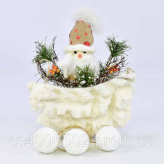 Декоративна новорічна підвіска С 30566 довжина з кульками 69см