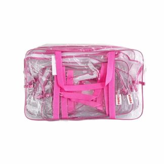 Гр Набір із трьох прозорих сумок у пологовий 40372 РОЖЕВА "Bimbo"
