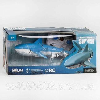 Акула на радіокеруванні Z 102 плаває по воді, акумулятор 3.7V, керування 2.4 GHz, в коробці