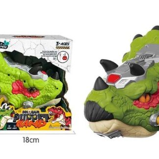 Голова динозавра на руку K 03 Штрих = 75358 звуки, підсвічування, рухлива щелепа, в коробці