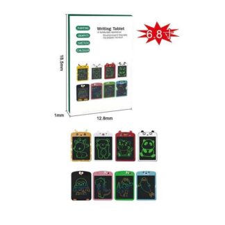 Планшет для малювання JS 002 розмір: 12.8х18.5 см, кольоровий екран, стилус, блокування екрана, к...