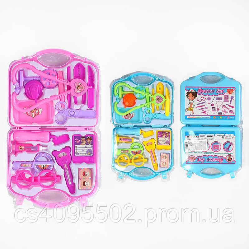 Набір лікаря 7769 2 кольори, 15 елементів, у слюді