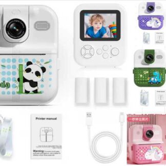 Фотоапарат-принтер C 72968 фронтальна камера, TF-карта, фото, відео, плеєр, 5 ігор, ч-б друк, зас...