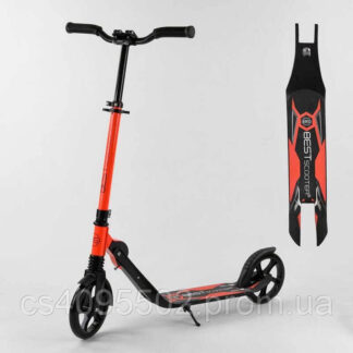 Самокат двухколесный 67450 "Best Scooter" зажим руля, колеса PU - 20 см, 1 амортизатор