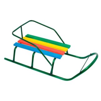 Гр Сані "Класик" круглі полозья - зелений /БЕЗ РУЧКИ/