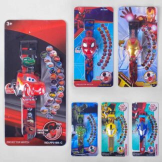 Часы РР 3189 -CDY/Y2/22/23 6 видов, на батарейках, проектор, на листе