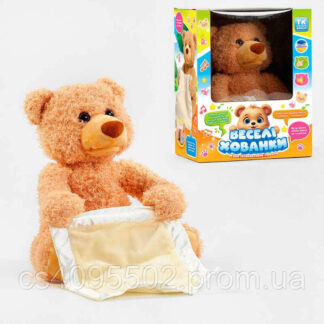 Інтерактивний ведмідь "Веселі хованки" 45973 "TK Group", ОЗВУЧУВАННЯ УКРАЇНСЬКОЮ МОВОЮ, говорить,...