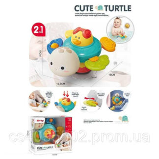 Брязкальце 6076 “Черепашка”, висувний елемент, поп-іт, тріскачка, прорізувач, пискавка, присоска,...