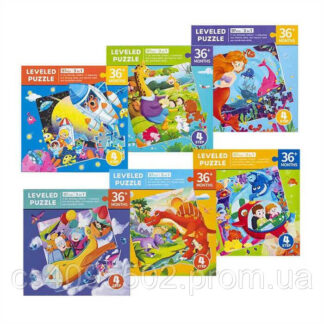 Магнітні пазли C 74249 3 тематичні дерев’яні пазли, 97 елементів на магнітах, різні рівні складно...