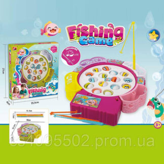 Риболовля 6215 діаметр - 20 см, автоматичне обертання, музика, 15 рибок, 3 вудочки з гачком, 4 ко...