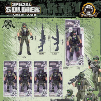 Солдат 8910 F3 4 види, знімні аксесуари, автомат, в коробці, ВИДАЄТЬСЯ ТІЛЬКИ МІКС ВИДІВ