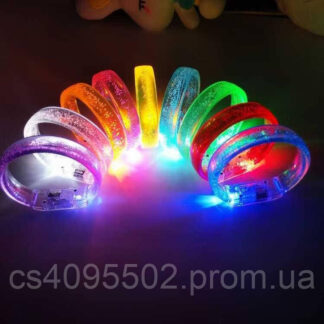 Браслет C 73482 ЦІНА ЗА 40 ШТУК В БЛОЦІ, діаметр - 6 см, підсвічування, в коробці