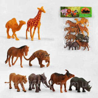 Набір тварин TK - 10369 "TK Group", "Дикі тварини", 8 шт., в пакеті