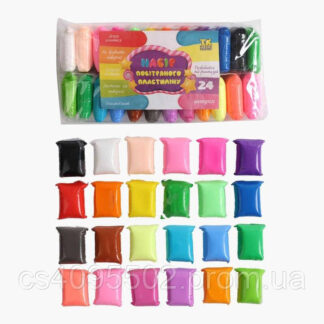 Повітряний пластилін C 73370 "TK Group", ЦІНА ЗА 24 ШТУКИ В УПАКОВЦІ, стеки, в пакеті